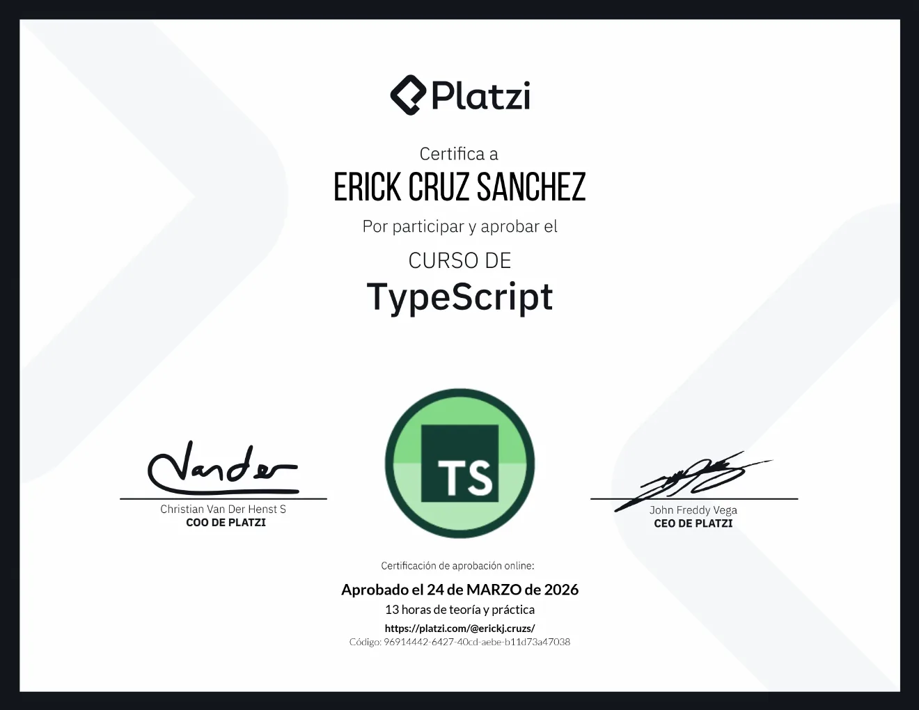 Diploma preview: TypeScript